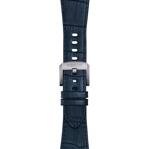 Zoom on Tissot Official Blue PRX 42mm leather strap