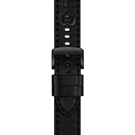 Tissot Official Black Leather Strap Lugs 22 mm