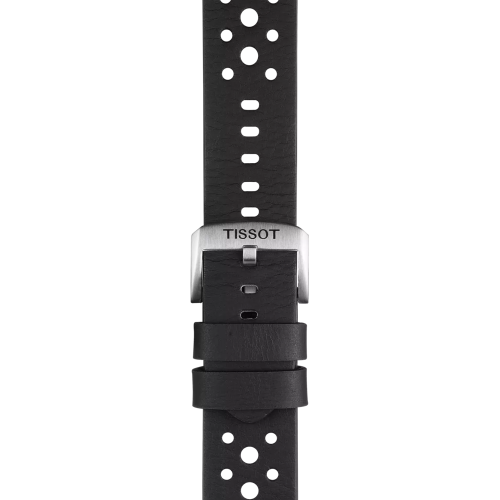 Correa negra de piel oficial Tissot 22 mm