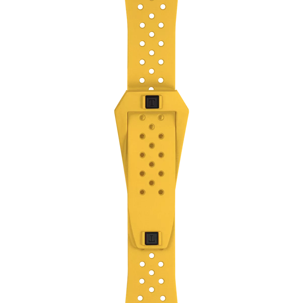 Tissot Official Yellow Sideral Rubber Strap