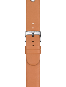 TISSOT ブラウン レザー ストラップ 18mmのズーム