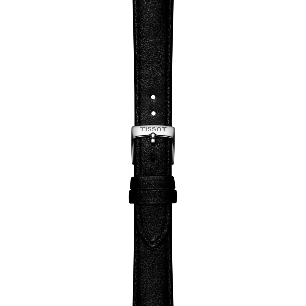 TISSOT オフィシャル ブラック ヴィーガン ストラップ ラグ 16MMのズーム
