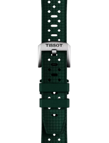Zoom on Tissot Official Green Rubber Strap 20mm