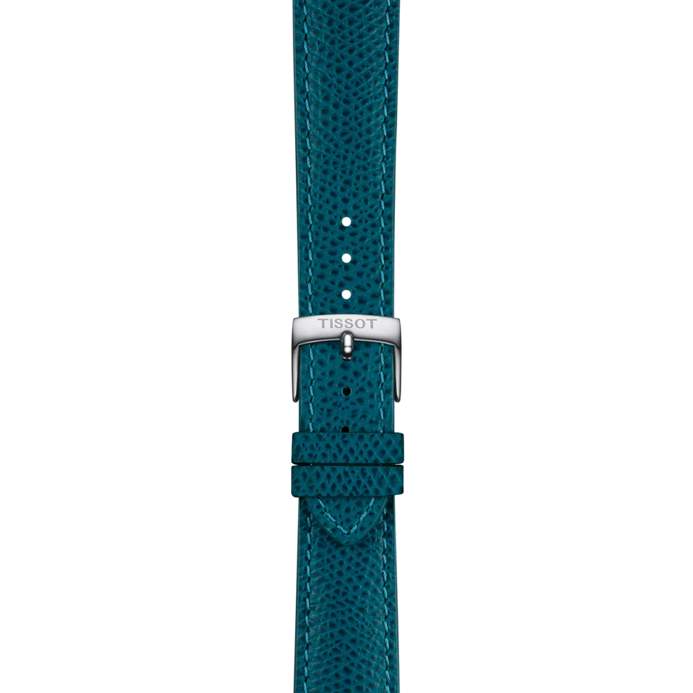 Tissot Official Turquoise Leather Strap Lugs 18 mm