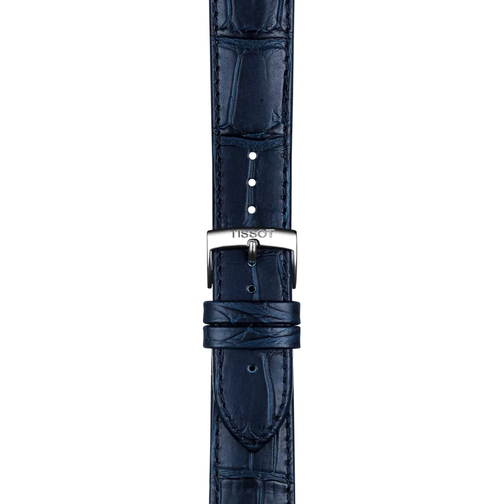 Tissot Official Blue Leather Strap Lugs 20 mm