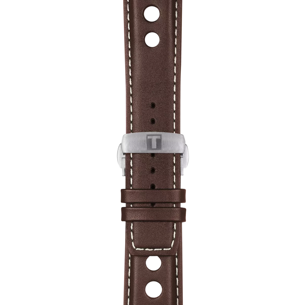 Zoom sur le bracelet de la montre Tissot Heritage 1973