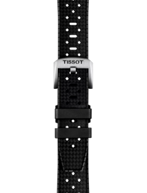 Zoom on Czarny gumowy pasek Tissot 20mm