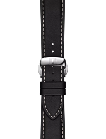 Zoom on Tissot αυθεντικό καφέ δερμάτινο λουράκι πτερύγια 21 mm