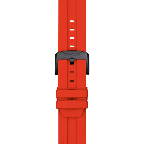 Zoom sur le bracelet de la montre Tissot T-Race Cycling Vuelta 2023