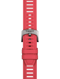 Tissot Official Red Silicone Strap Lugs 21 mm