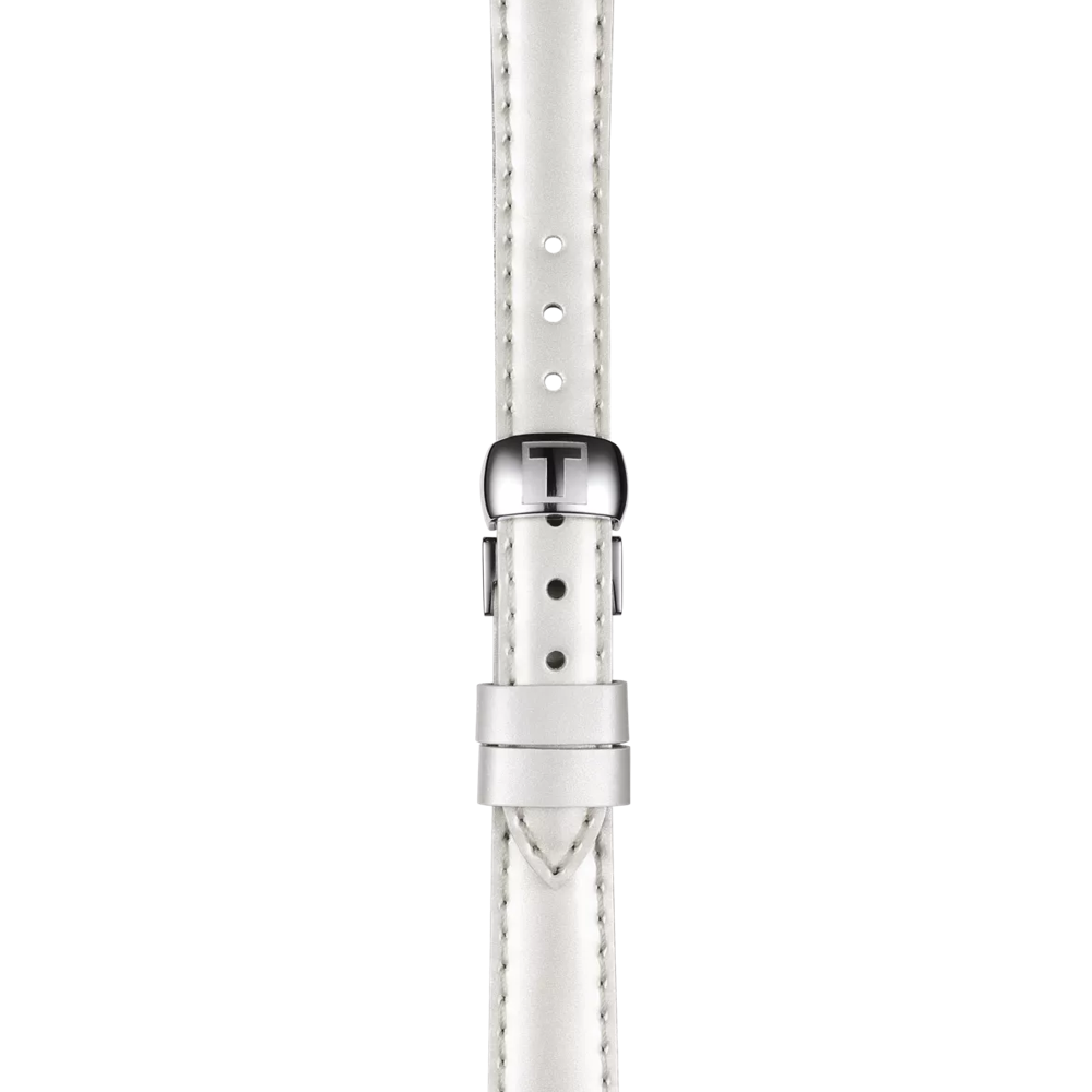 Correa blanca de piel oficial Tissot 12 mm