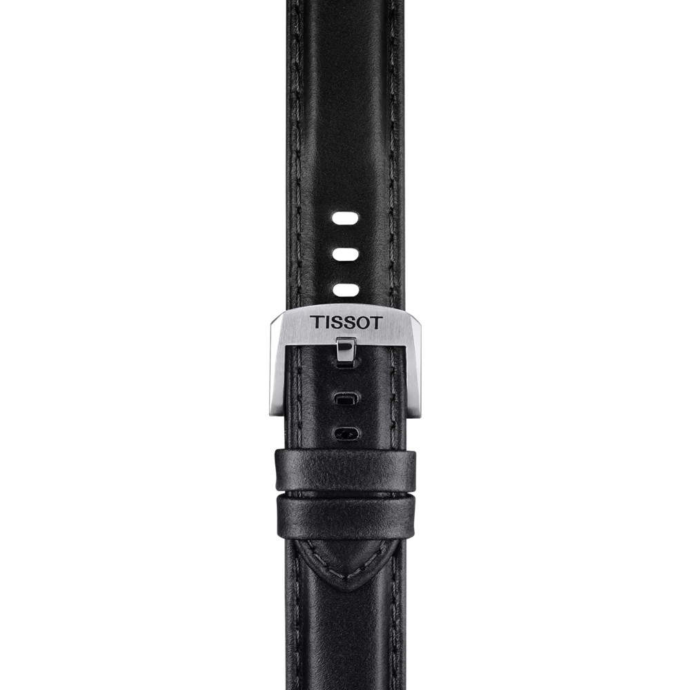 Tissot Official Black Leather Strap Lugs 20 mm