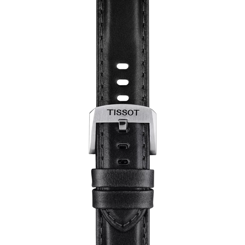 Tissot Official Black Leather Strap Lugs 20 mm