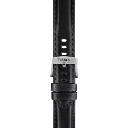 Cinturino Tissot ufficiale nero in pelle ansa 20 mm