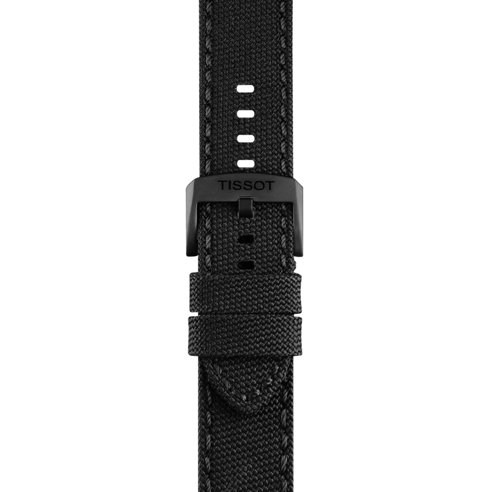 Tissot official black fabric strap lugs 22 mm