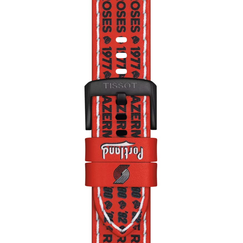 Tissot Official NBA leather strap Portland Trail Blazers Limited Edition 22mm