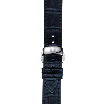 TISSOT ブルー レザーストラップ 19mmのズーム