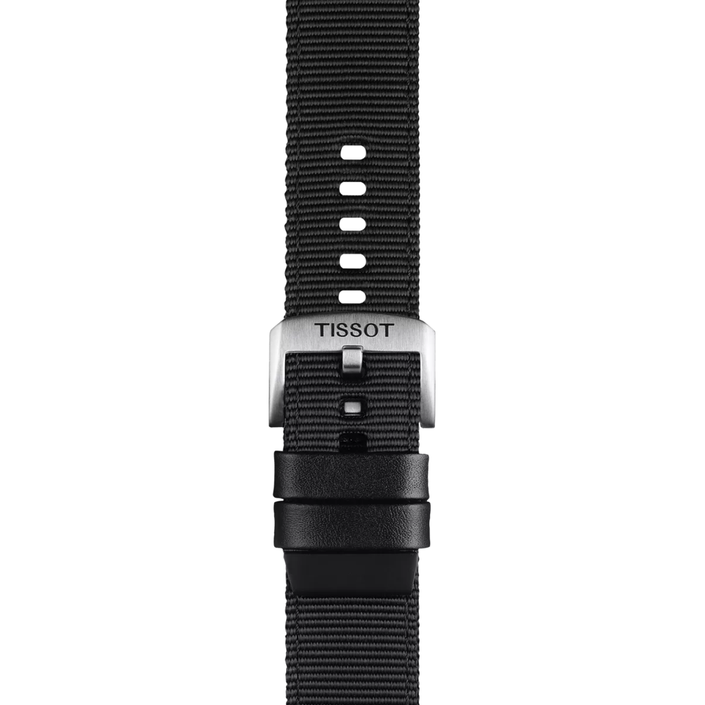 Correa negra textil oficial Tissot 22 mm