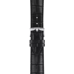 Zoom sur Bracelet officiel Tissot cuir noir entre-cornes 22 mm