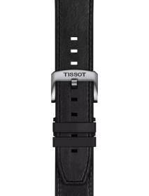 TISSOT ブラック レザー ストラップ 23mmのズーム