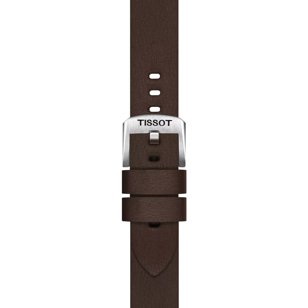 TISSOT オフィシャル ブラウン ストラップ ラグ 18 mmのズーム