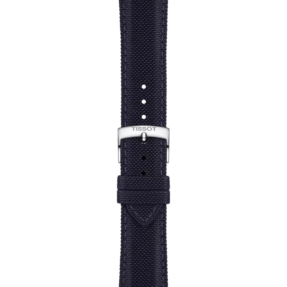 Tissot official blue fabric strap lugs 21 mm