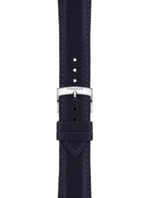 Zoom on Tissot Official Blue Fabric Strap Lugs 21 mm
