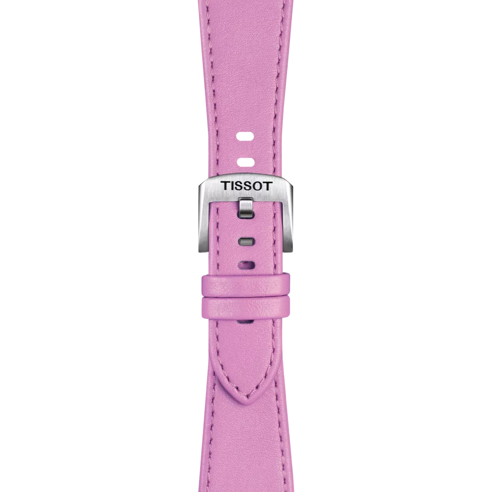 Zoom on Tissot Official Pink PRX 35mm Leather Strap