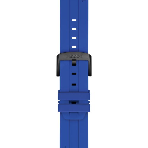 Tissot Official Blue Silicone Strap Lugs 22mmのズーム