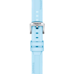 Zoom sobre Correa de silicona azul Tissot oficial asas 18 mm