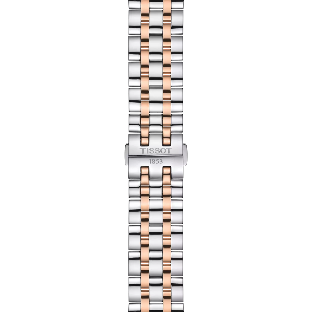 Zoom sur le bracelet de la montre Tissot Classic Dream Swissmatic