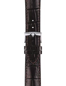 Zoom on Tissot αυθεντικό μαύρο δερμάτινο λουράκι πτερύγια 22 mm