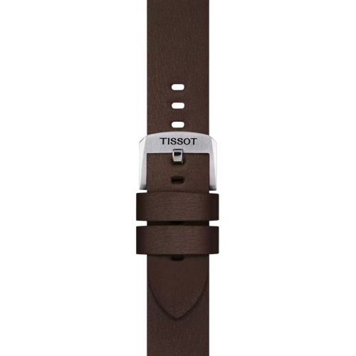 Zoom on Tissot Official Brown Synthetic Strap Lugs 20 mm