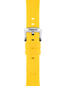 Zoom on Tissot Official Yellow Silicone Strap Lugs 20 mm