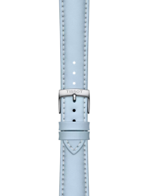 Zoom on Tissot Official Blue Leather Strap Lugs 18 mm