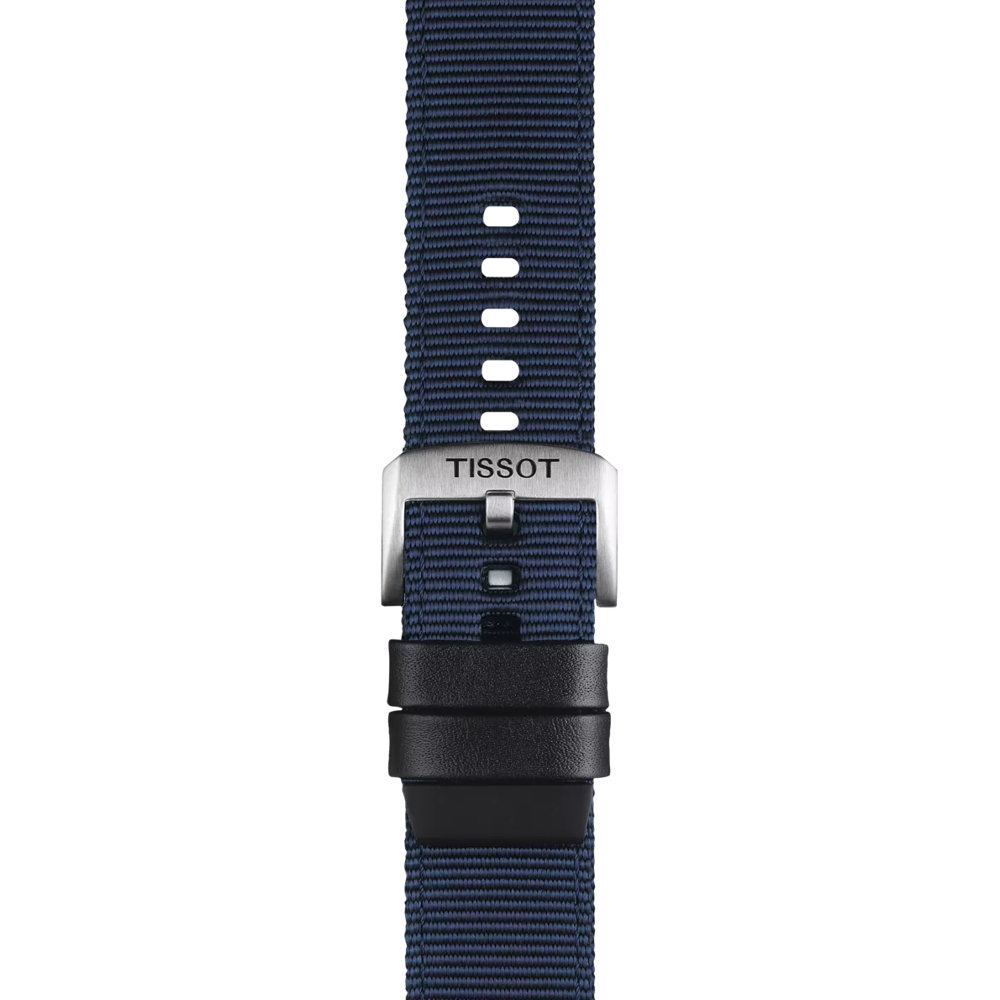 Tissot Official Blue Fabric Strap Lugs 22 mm